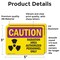 Signmission Radiation & Laser Sign, 3.5 in H x 5 in W, Vinyl Decal, Rectangle OS-2PACK-CR-D-35-L-10159 - alternate 2